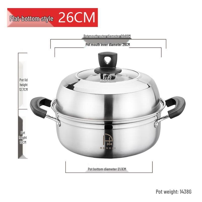 Yoshida Craftsman Stainless Steel Steamer & Soup Pot