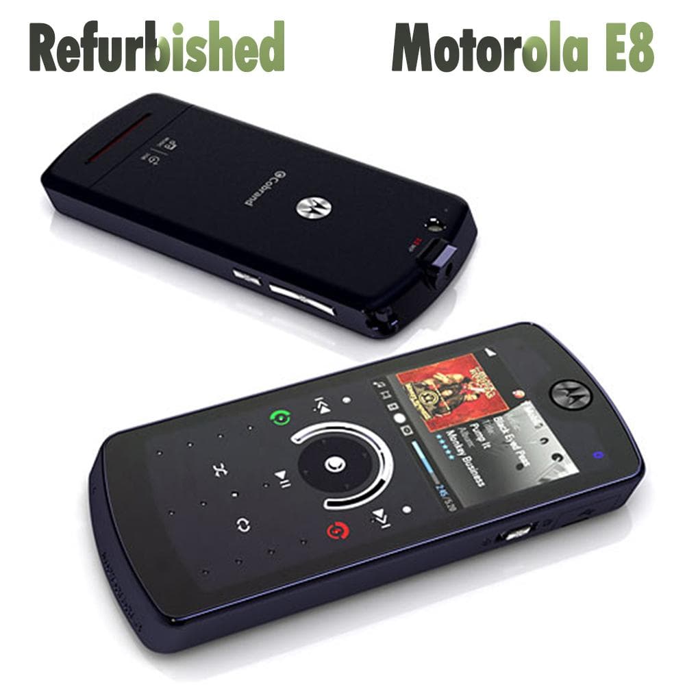 Refurbished Original Motorola ROKR E8 2.0MP GSM 2G/3G Mobile Phone With 1 SIM black