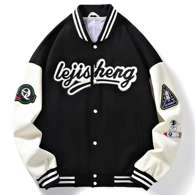 American Retro Baseball Jacket Men's New Spring and Autumn Hip-hop Loose Baseball Collar Sweatshirt Versatile Jacket Tops for Men cm
