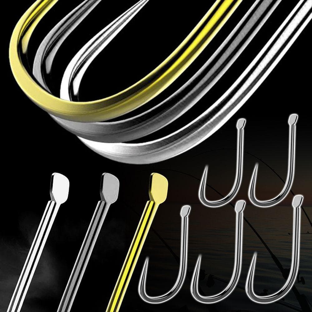 500pcs Black New Kanto Fishing Tackle Fishing Hook High Carbon Steel Fishing Gear No Barbs