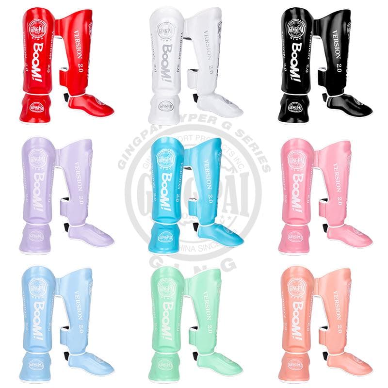 Durable And Safe Muay Thai Leg Protectors Sanda Fighting With Feet Back Shin Protectors Boxing Thickened Fighting Protective Gear Ankle Taekwondo