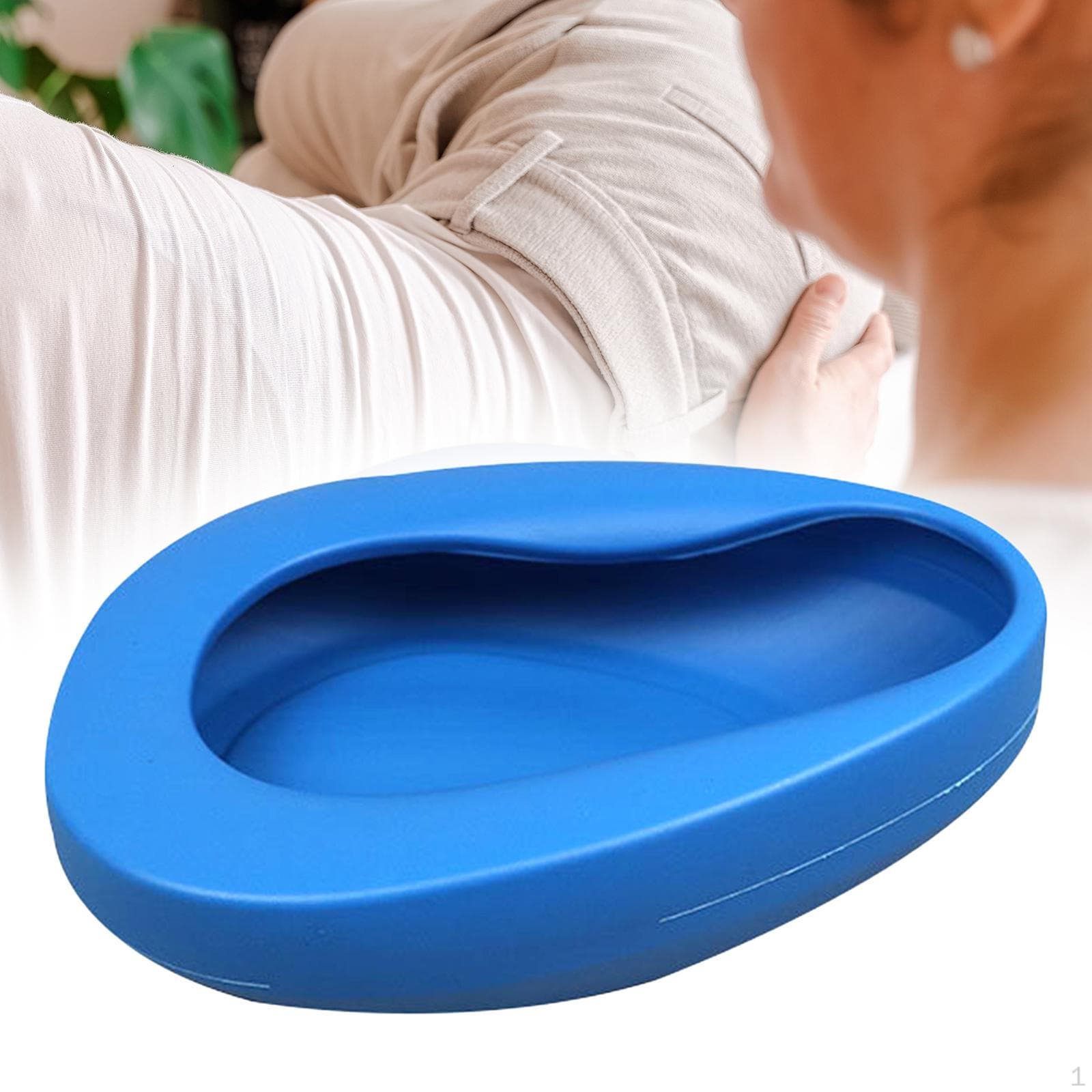 Bedpan Easy Use Heavy Duty Lightweight Durable Thicken Anti Spill Bed Pan for Women Men