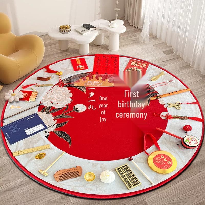 First Birthday Ceremony Gift Set: Carpet Mat & Grab Items for Boys and Girls