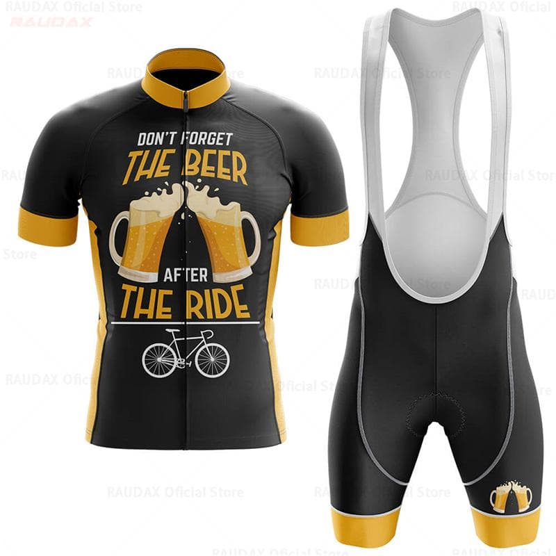 Beer Bicycle Team New 2026 Summer Cycling Sets Men's Short Sleeve Mountain Bike Cycling Jerseys Breathable Maillot Ropa Ciclismo