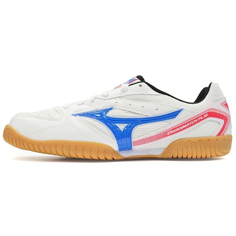 Mizuno Crossmatch Plio RX 4 Durable Lightweight Shock Absorption Low Top Table Tennis Shoes Unisex Shoes White Blue Pink 81GA183021 cm