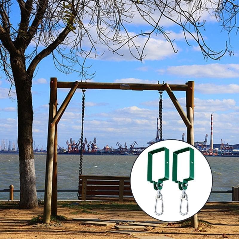Heavy Duty Swing Hook Hangers Swing Mounting Hardware Strong Metal Extension Mounting Brackets for Tree Hanging