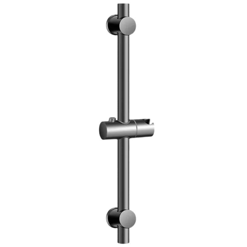 Zhuoma Premium Gunmetal Grey Round Shower Riser Rail Kit