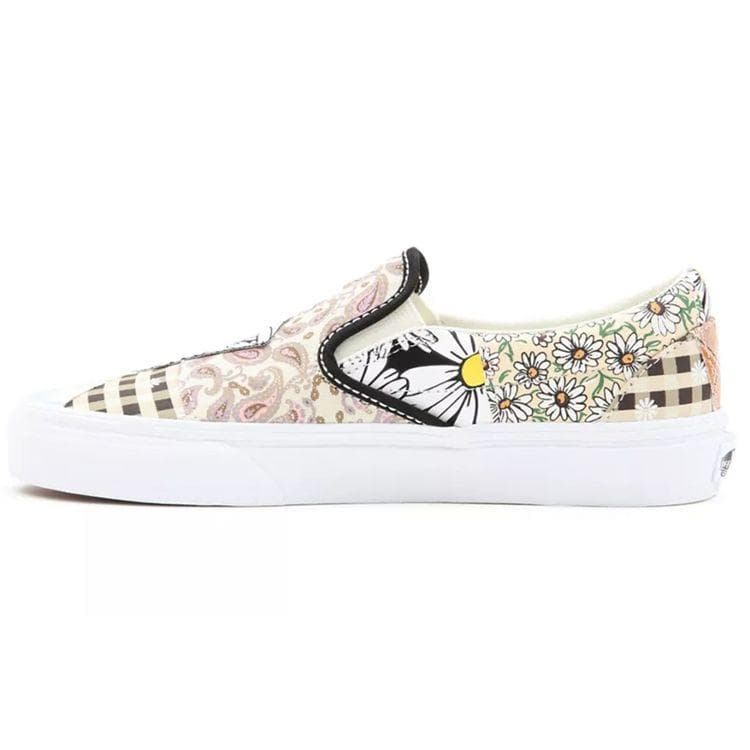 Vans Classic Slip-On Meadow Patchwork Unisex Sneakers Multi-Color Multi True-White VN0A5AO8420 cm
