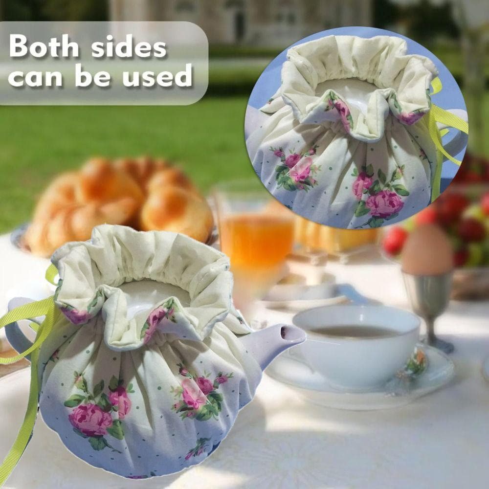 Keep Warm Teapot Dust Cover Fabric Teapot Cover New Tea Cosy  Home Kitchen