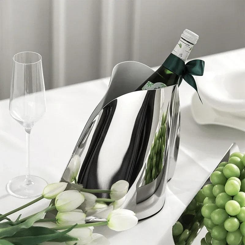 Nordic Luxury Stainless steel Ice Bucket Designer Vase Premium Champagne Bucket for Bar Home Decoration Restaurant Party
