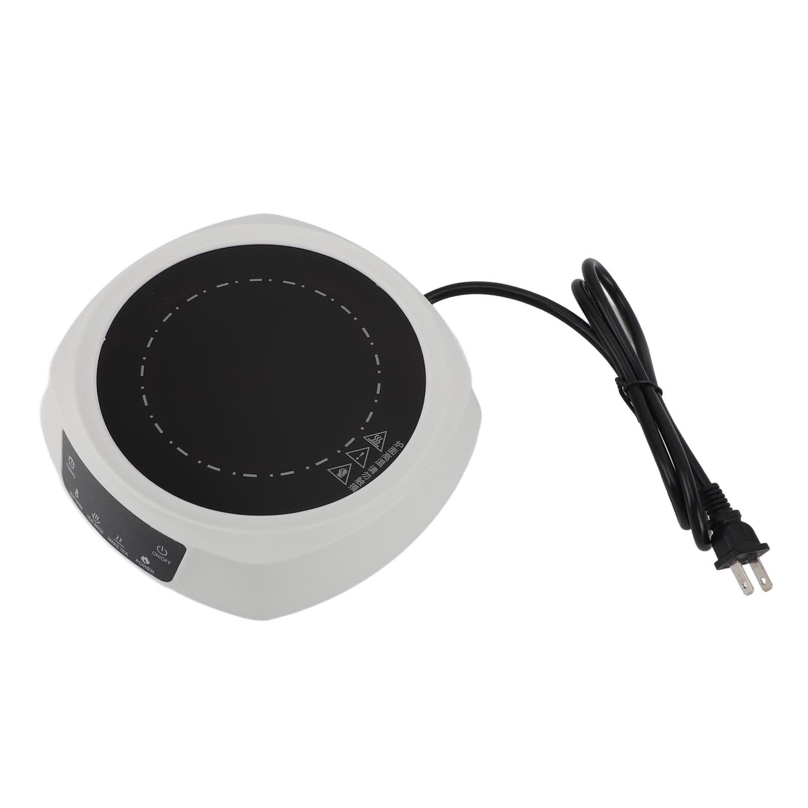 Portable 800W Electric Mini Stove Hot Plate Electric Ceramic Stove for Boiling Water Making Tea white
