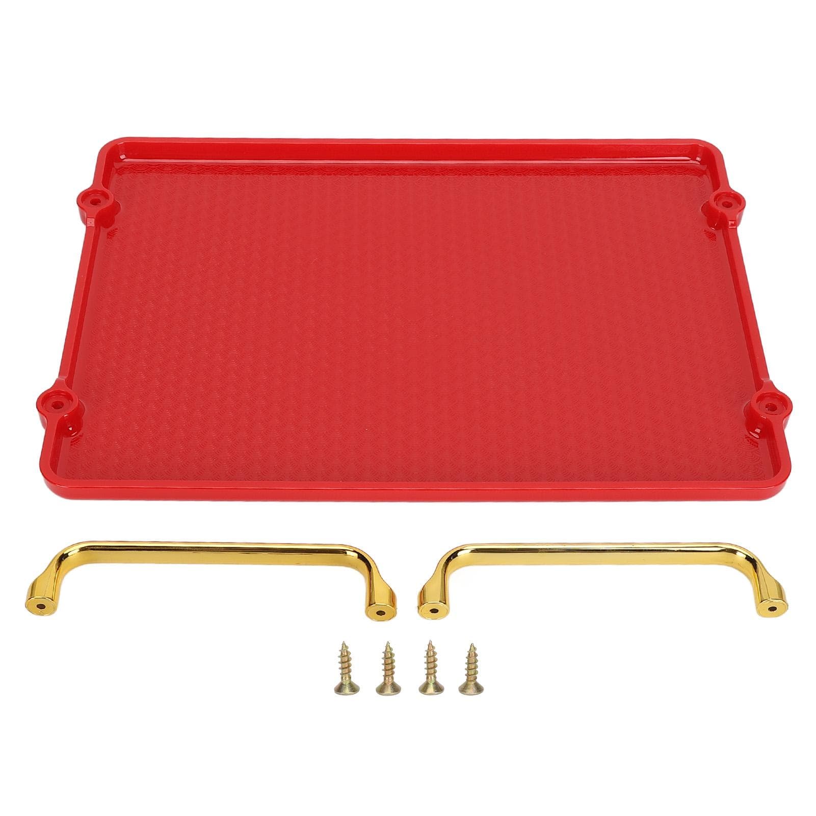 Decorative Tray Elegant Exquisite Texture Ergonomic Serving Tray with Handles for Beauty Products white