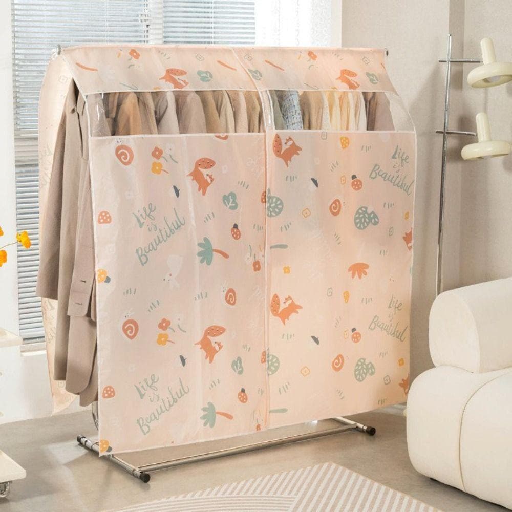 Zipper Clothes Dust Covers Garment Bags Waterproof Dustproof Clothes Storage Bag Wardrobe Hanger Bag Suit Cover