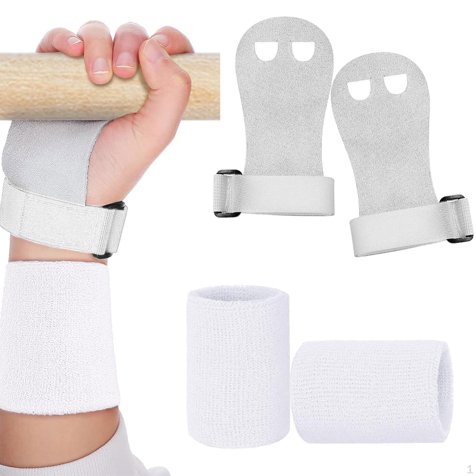 Children's Hand Grips with Wristband And Gymnastic Bar, Palm Protection, Suitable for