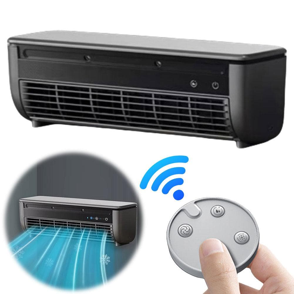 New Wall Mounted Silent Fan 6000mAh Strong Wind Wall Hanging Electric Fan 3 Speeds Summer Cooling Refrigeration Fan Remote Contr white