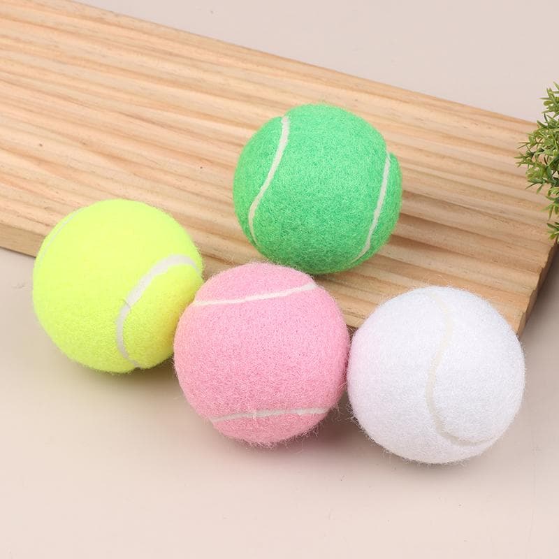 High Elasticity Training Entertainment Ball Tennis For Competition Training Exercises Elastic Fiber Rubber Outdoor Tennis Ball white