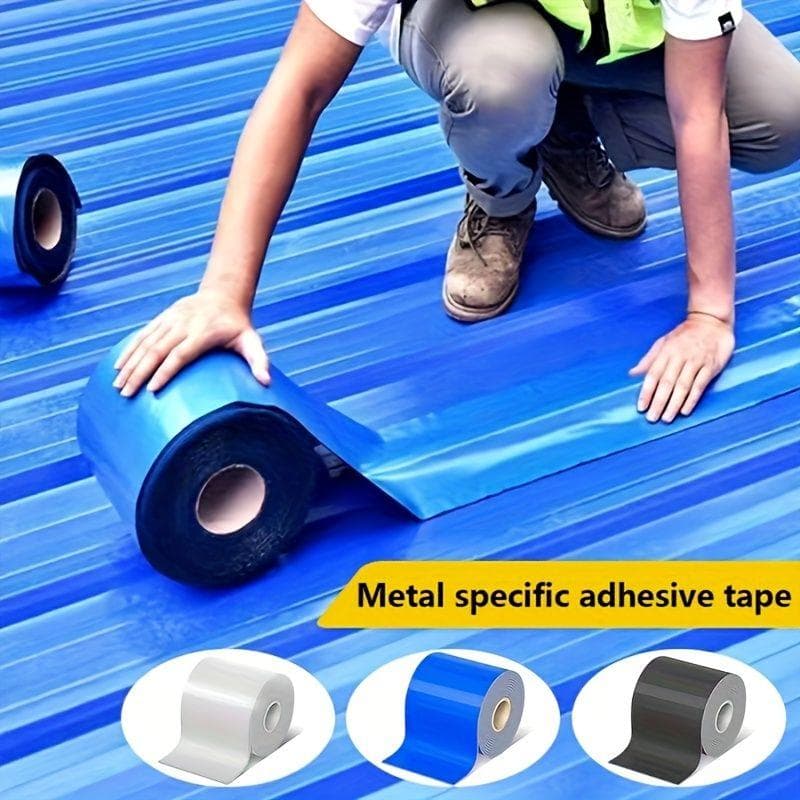 Self-adhesive Waterproof Tape for Roof Cracks and Leak Repair , High Temperature Resistant blue