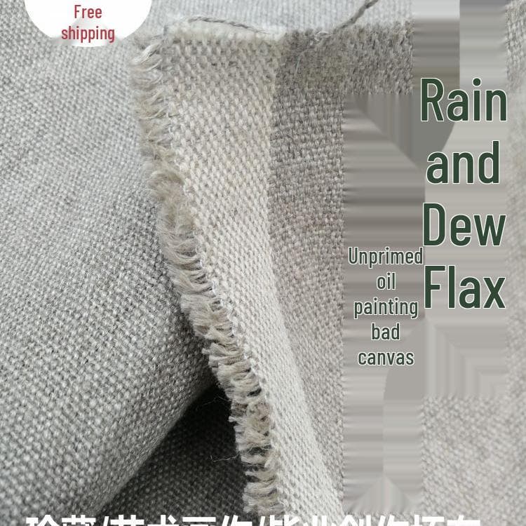 Unprimed Linen Painting Canvas - Raw, Medium to Coarse Grain for Oil Painting