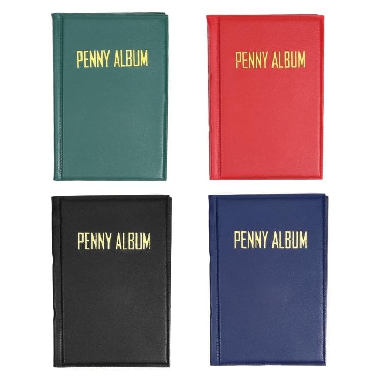 Travel Friendly Pressed Pennies Collection Book 108 Slots Lightweight Portable Design Souvenir Enthusiasts Kids Coin Display blue
