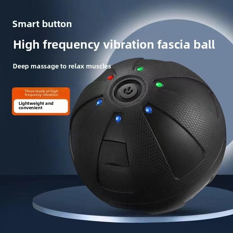 Physiotherapist Portable Vibration Massage Ball Relaxation Muscle Massager Fitness Recovery Muscle Fatigue Vibration black