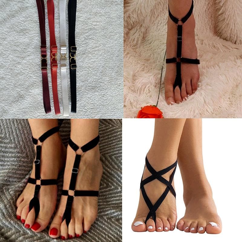 Women Sexy Simple Bowknot Thigh Leg Strap Garter Gothic Leg Adjustable Hip Harness High Waist Stocking Belt Halloween Valentine
