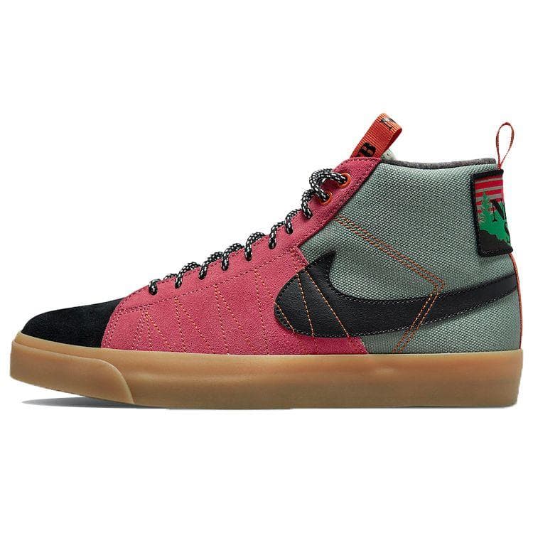 Nike Blazer SB Mid Premium Acclimate Pack - Sport Spice Unisex Sneakers Pink Jade-Smoke Black DC8903-301 cm