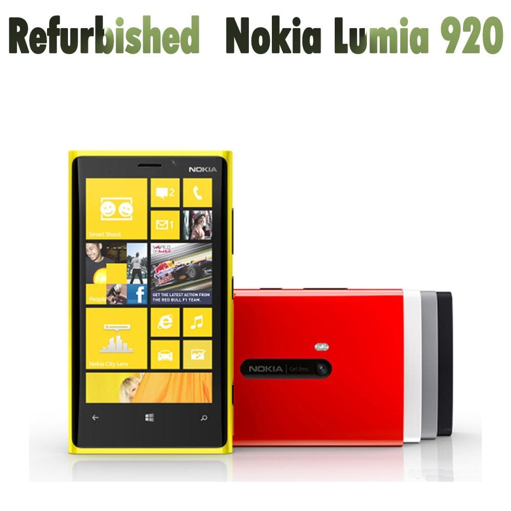 Refurbished Nokia Unlocked Original Nokia Lumia 920 GPS WiFi 32GB ROM 1GB RAM 8MP Camera Mobile Phone With 1 SIM blue