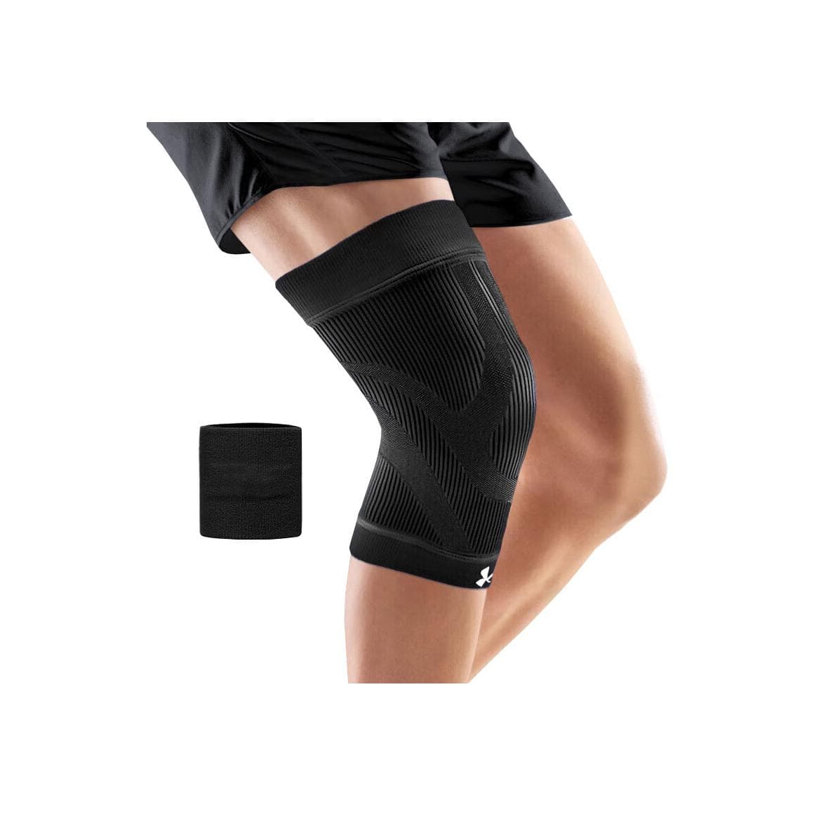 Under Armour Knee Pads Basketball Outdoor Sports Fitness Running Breathable Comfortable Cushioning Protective Gear Set 22610621-001
