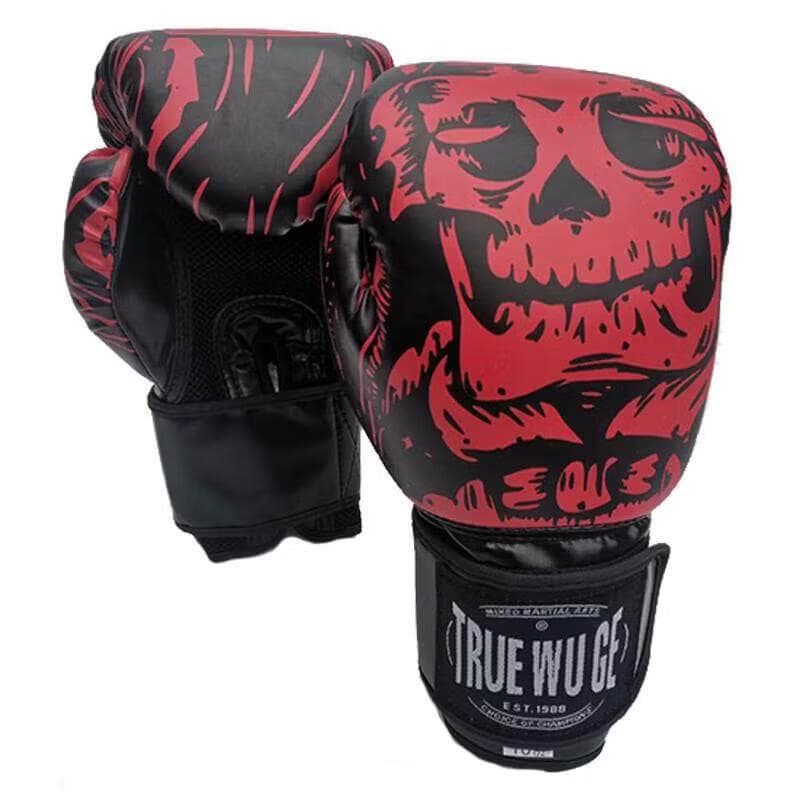 Skull Red 14oz Boxing Gloves