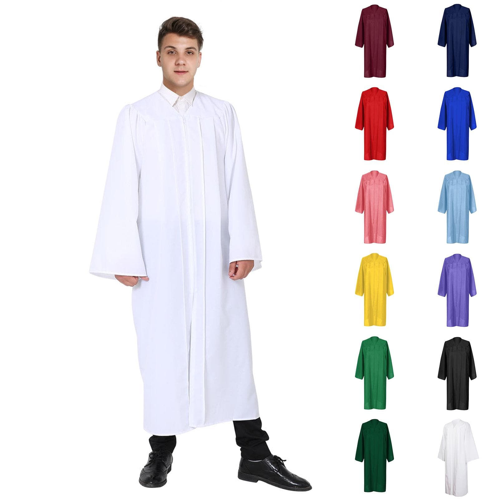 Unisex Choir Robes For Church Baptism Officiant Confirmation Costume,Graduation Gown Pastor &judges Robe cm