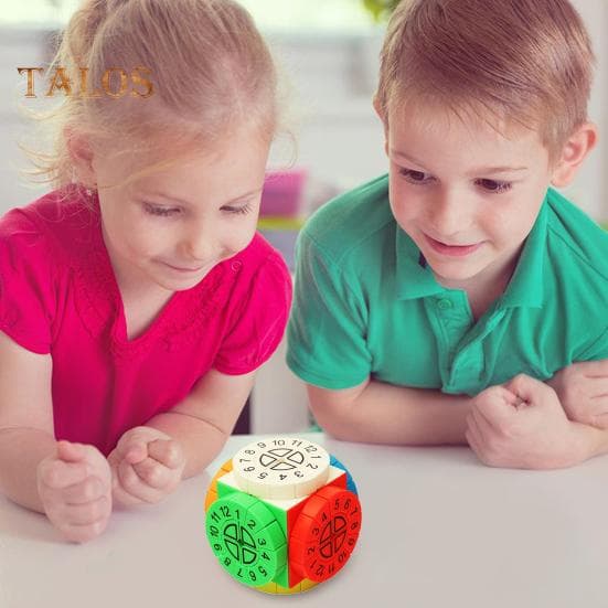 Time Machine Speed Cube UV Printing Stickerless Numbered Cube Focus Training Portable Kids Adults Beginners Educational Puzzle Cube Toy