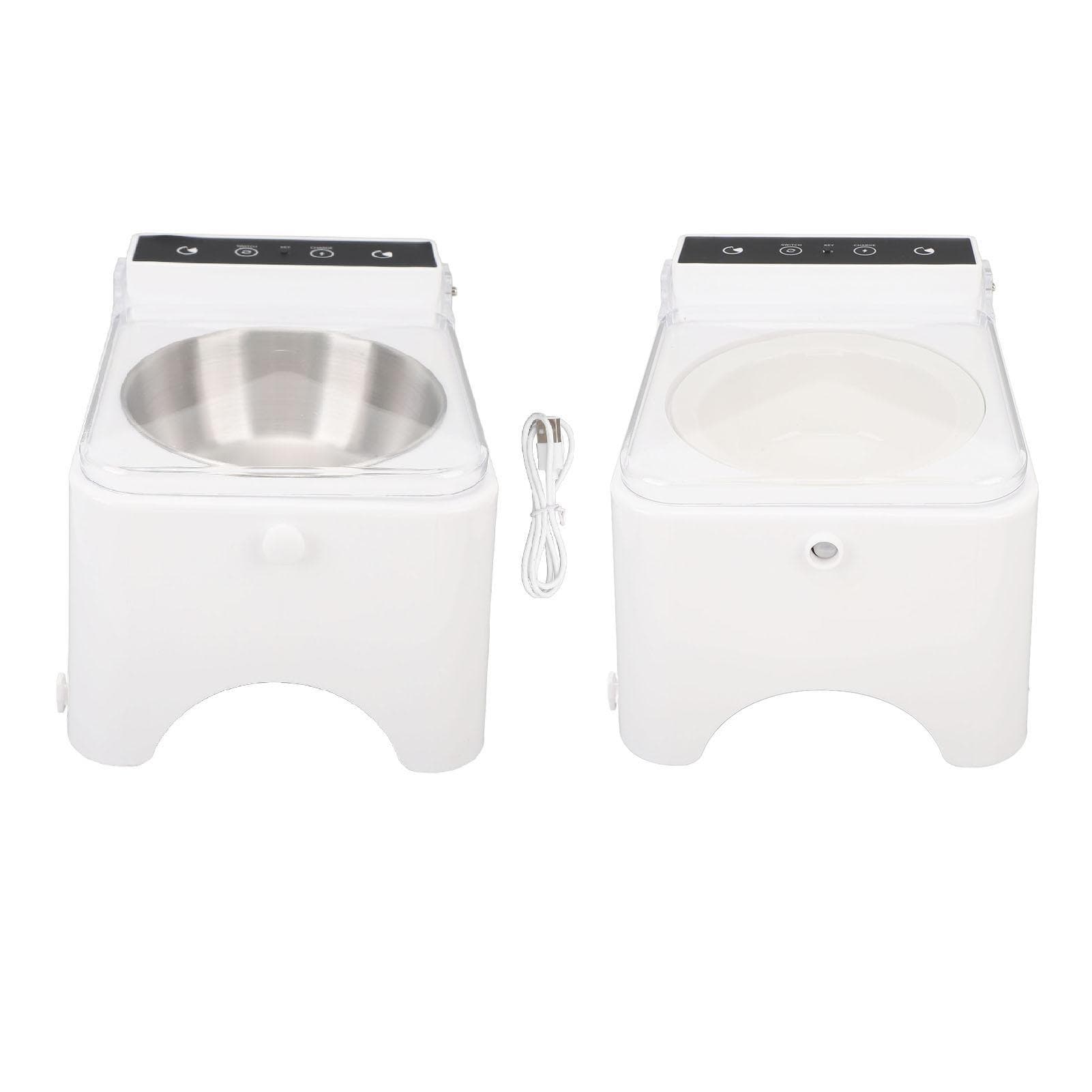 Cat Automatic Sensing Feeder Transparent Lid Raised Design Hygienic Automatic Intelligent Cat Dog Fe