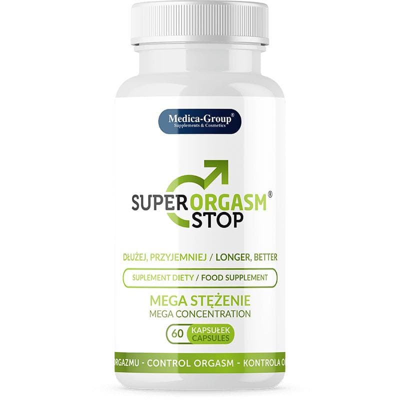 Super Orgasm Stop Capsules - Delay Premature Ejaculation, Enhance Performance - 60 Capsules