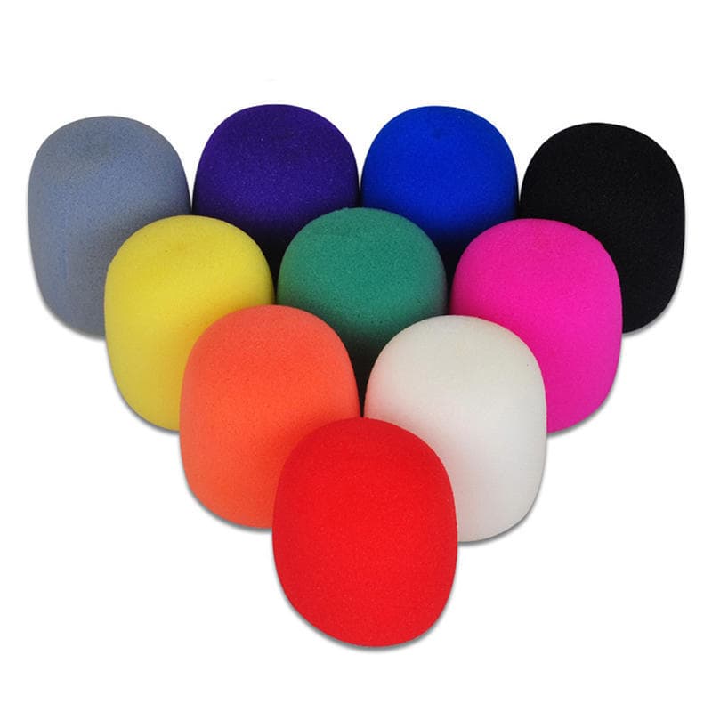 10 Colors Handheld Microphone Mic Grill Windshield Wind Shield Sponge Foam Cover green