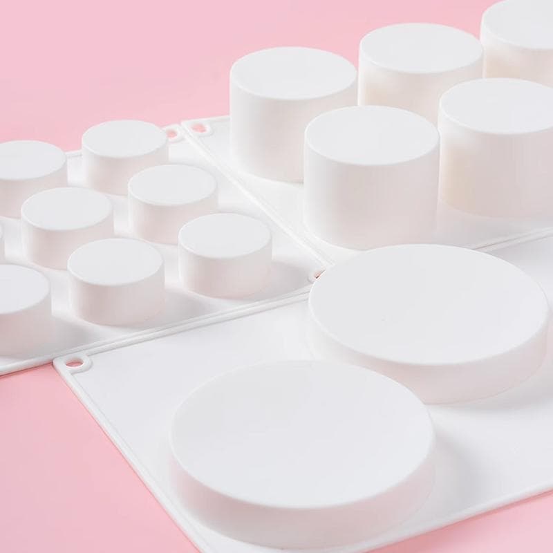 Cake Baking Tools Cylindrical Shape French Mousse Moulds Silicone Cake Molds Dessert Bakeware Food Grade Kitchen Baking Utensils