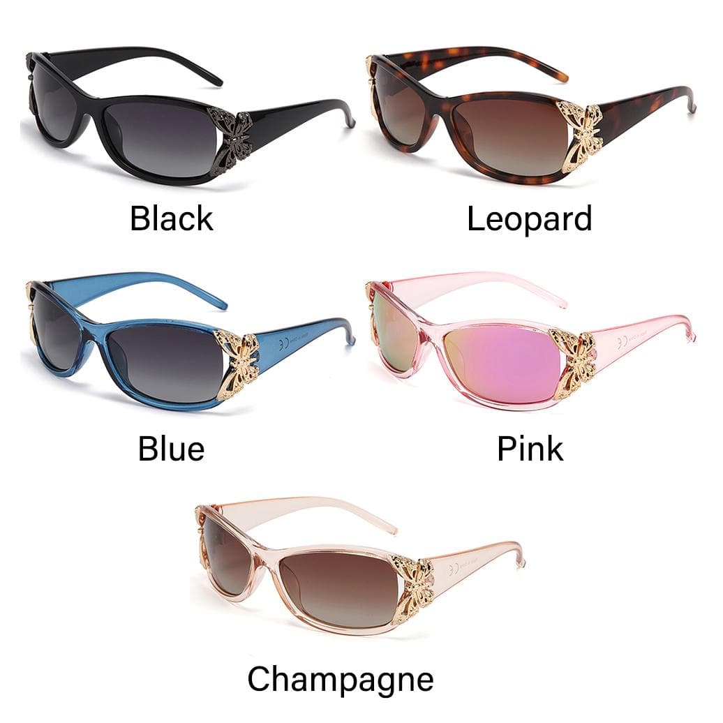 Trendy Wrap Around Polarized Sunglasses Design UV400 Protection Sports Sun Glasses Y2K Shades for Driving Fishing champagne