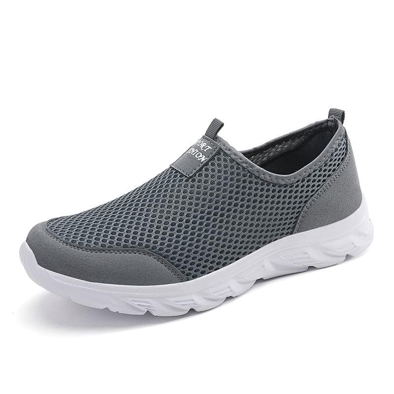 TUINANLE Summer Mesh Men Shoes Lightweight Sneakers Men Fashion Casual Walking Shoes Breathable Loafers cm black