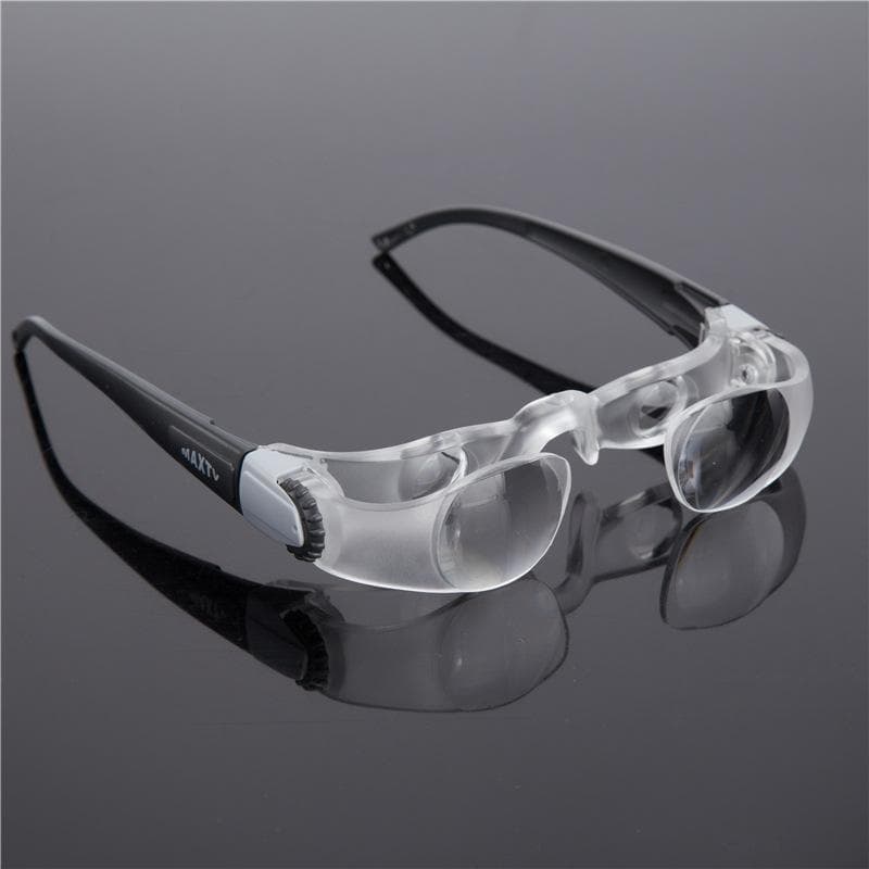 Eyeglass Style Binocular Magnifying Glasses For Reading & Tv Watching, Hands-free Optical Magnifier For Hyperopia And Presbyopia