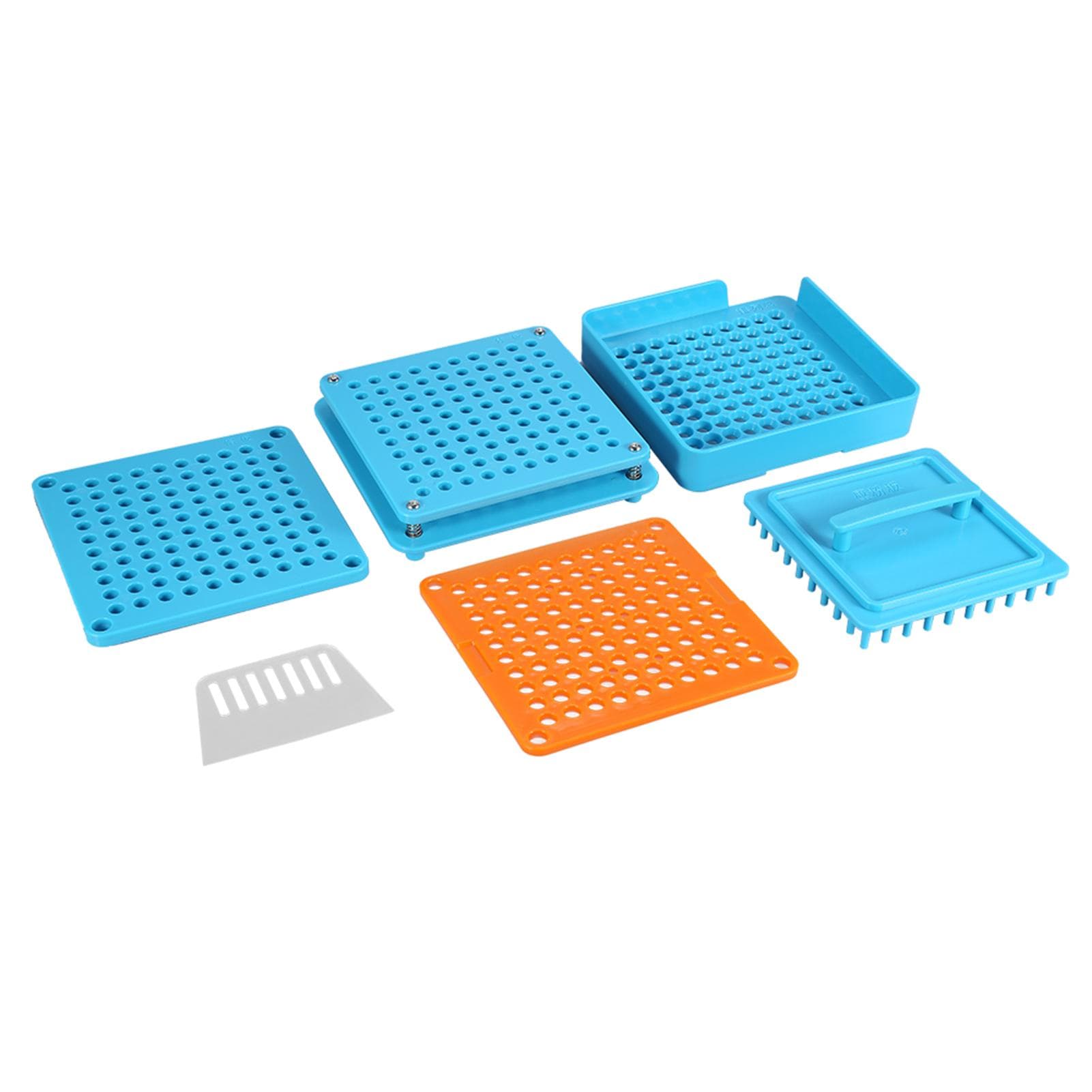 2 Types 100 Holes Professional Capsule Powder Filler Plate Filling Manual Machine Tool