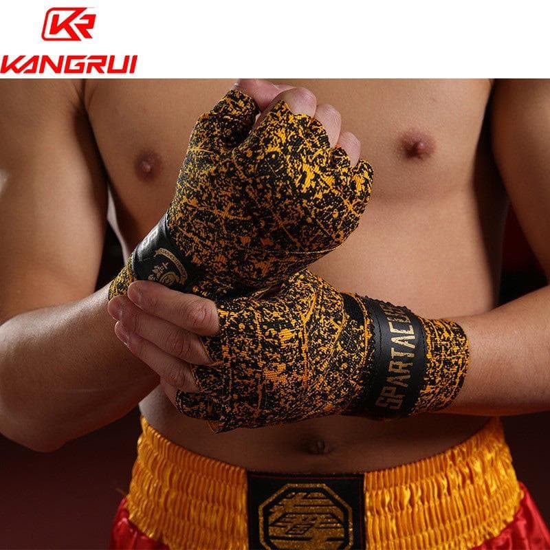 5M Boxing Hand Guard Bandage Boxing Handwraps Elastic Bandage Wrist Wraps Belt for Kickboxing Muay Thai MMA Hand Wraps Gloves yellow