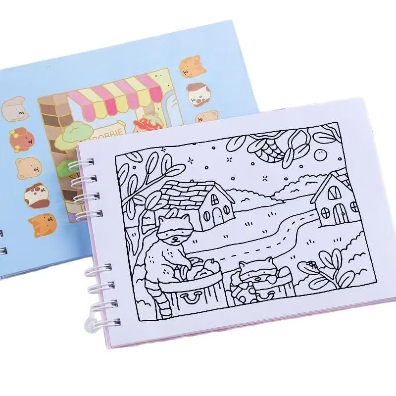 Bobbie Good Coloring Book for Adults and Teens Educational Doodle Book Coloring Books Students Stationery Children's Gifts