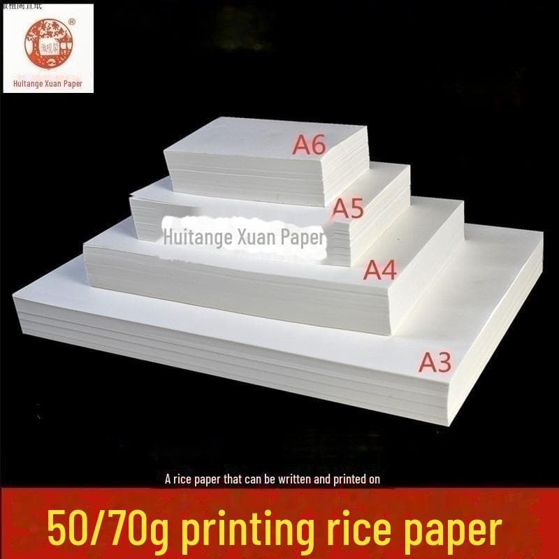 A4/A3 Rice Paper for Inkjet & Laser Printing: Thick, Raw, Half-Cooked Varieties for Family Trees, Ancient Books, and Writing.