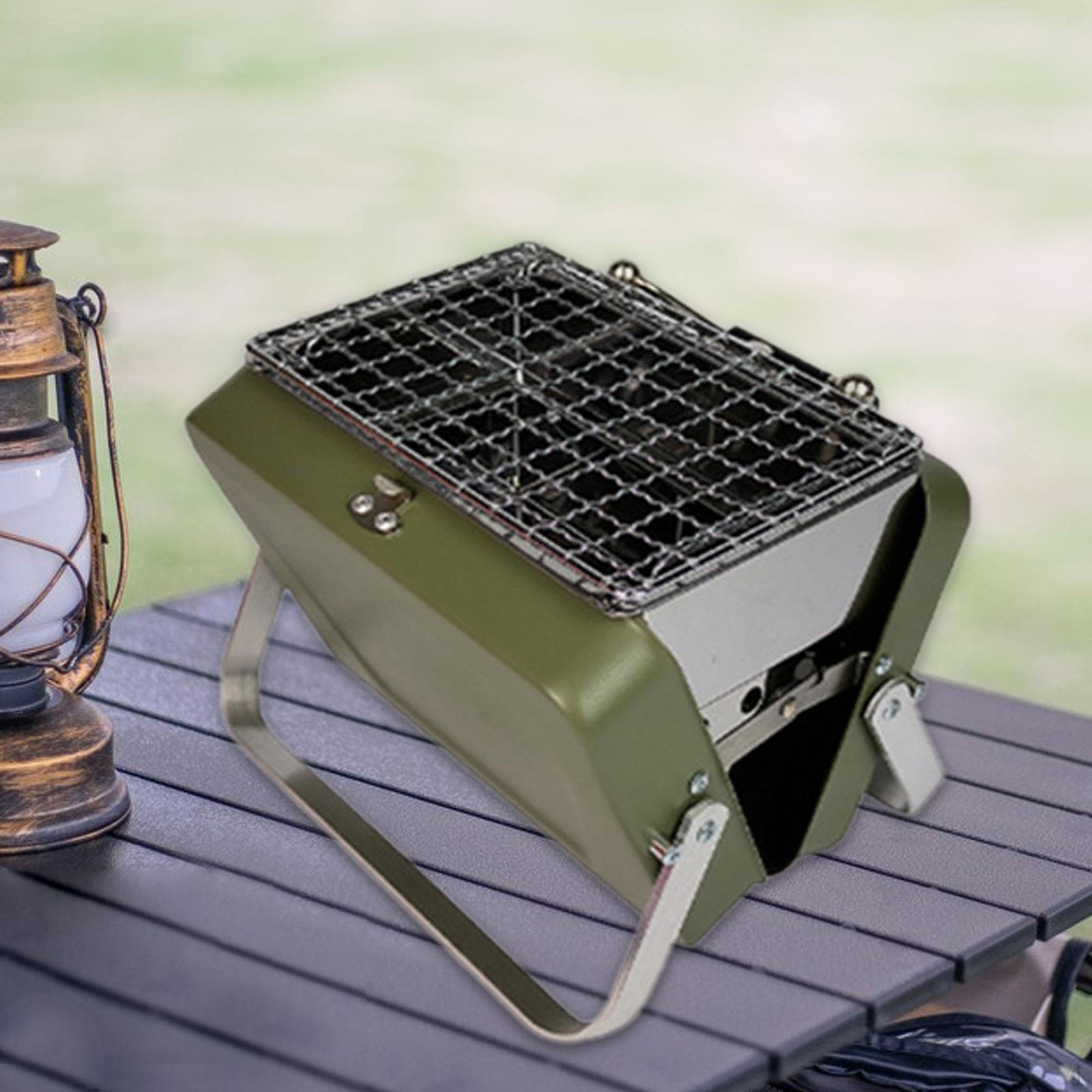 BBQ Grill Large Portable Notebook Shaped Easy to Store Compact Tailgating Wire Meshes Cookout Tools