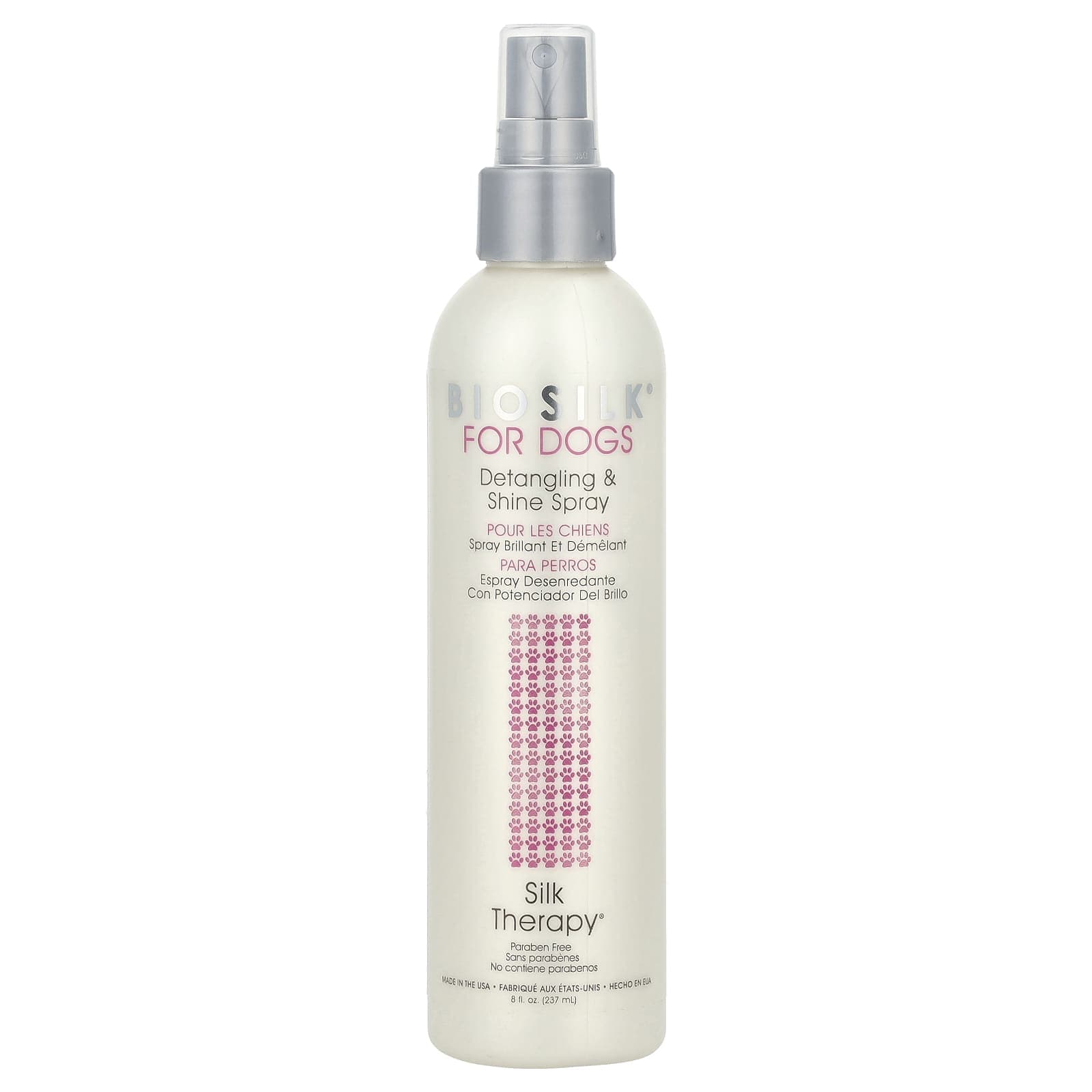Biosilk, Silk Therapy, Detangling and Shine Spray for Dogs, 8 fl oz (237 ml)