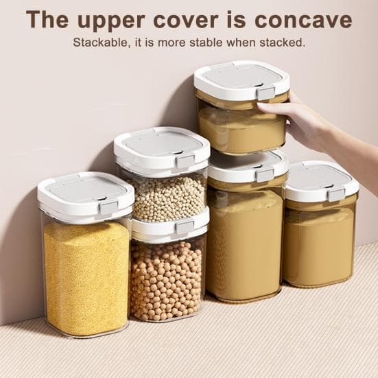 Milk Powder Dispenser Storage Container 800/1300ml Sealed Jar Easy to Clean Portable Snack Cup Food Container clear