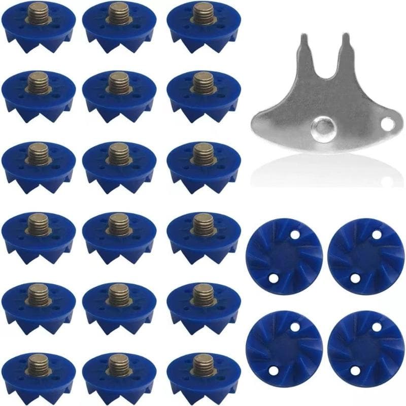 Professional Cricket Shoe Stud with Installation Tool Screw-in Cricket Spikes Replacement Universals Cricket Shoe Spikes