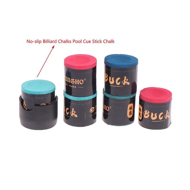 2Pcs/Set No-Slip Billiard Chalks Pool Cue Stick Chalk Snooker Easy Powder Billiard Chalk Pool Accessories rose red