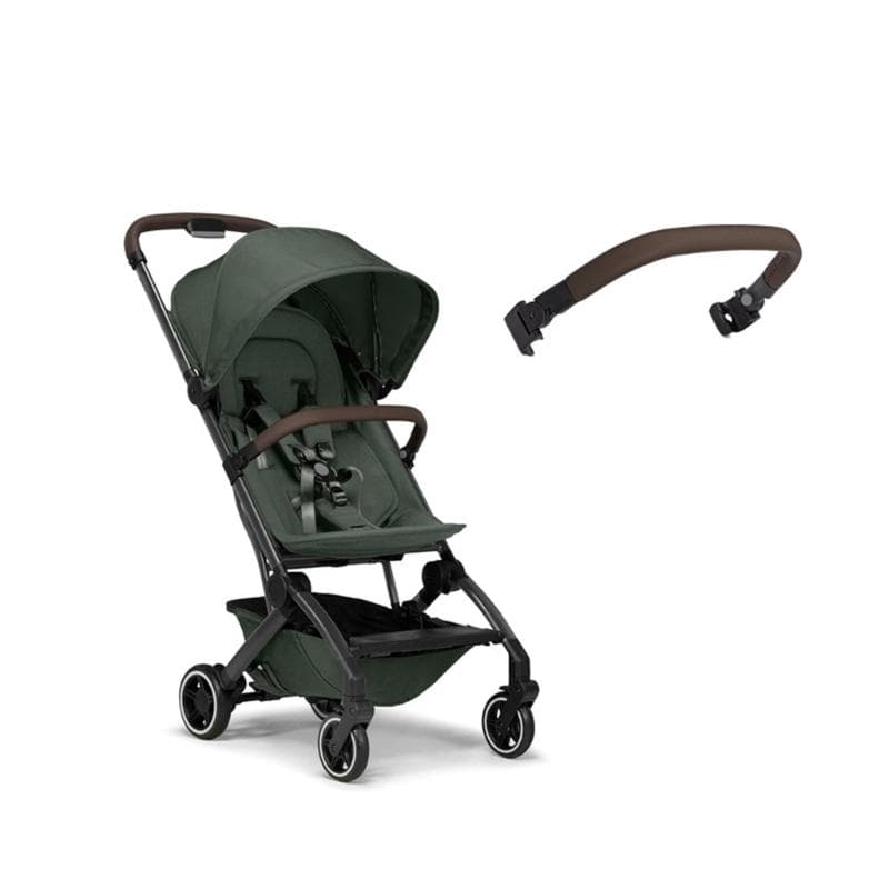 Nonslip Strollers Armrest Bumper Wide Compatibility Soft Infant Carriage Handle Safety Feature for AER+ brown
