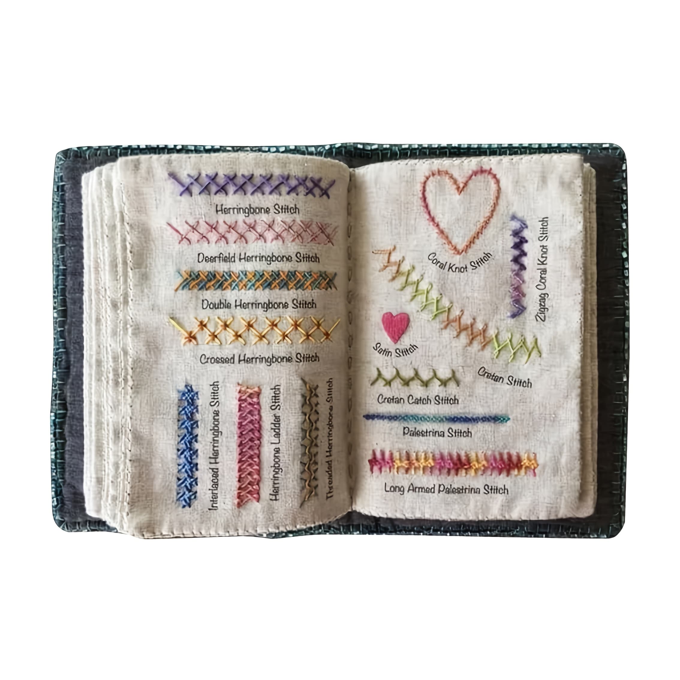 TEMU 1set, Embroidery Kit, Embroidery Book, 2026 New Embroidery Book Kit, Portable All Embroidery Book, With Toolkit And Instructional Tutorial,