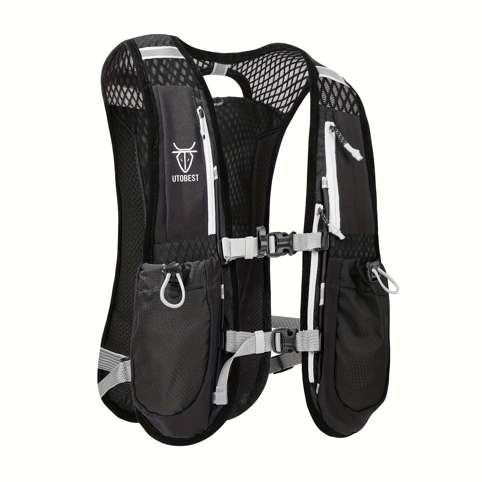 TEMU Utobest Lightweight Running Vest & Hydration Pack - Ultra-lightweight Breathable Running Backpack With Hydration System, Adjustable Straps &